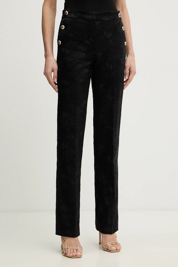 Morgan pantaloni drept negru PFILA.F