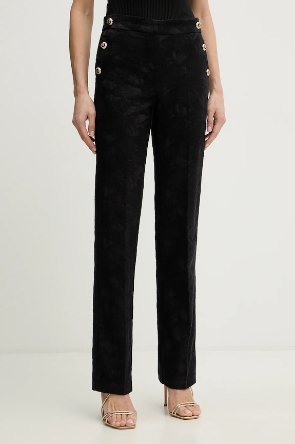 Morgan pantaloni drept negru PFILA.F