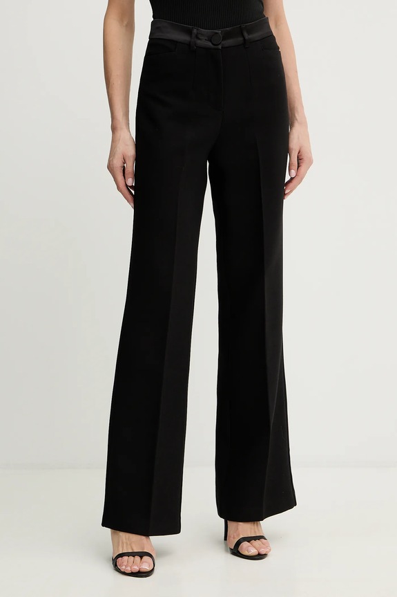 Morgan pantaloni drept negru PJOEN.F