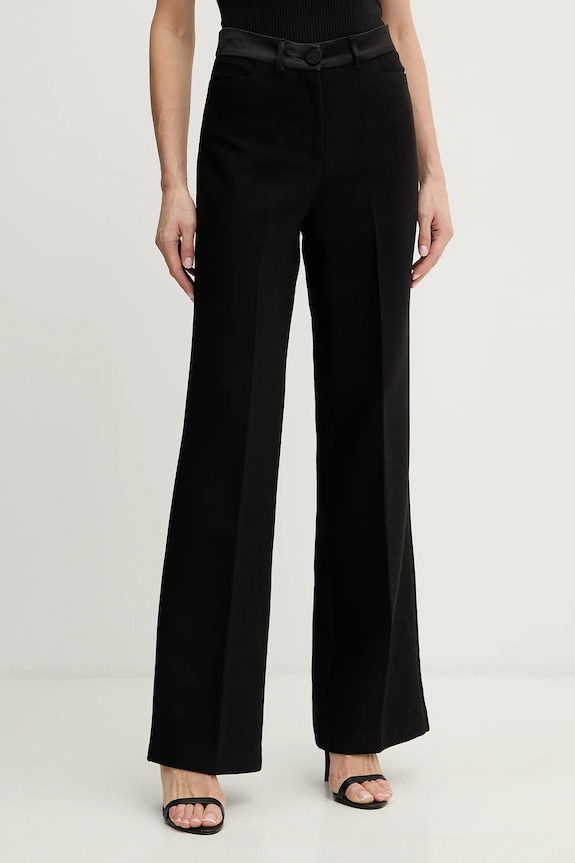 Morgan pantaloni drept negru PJOEN.F