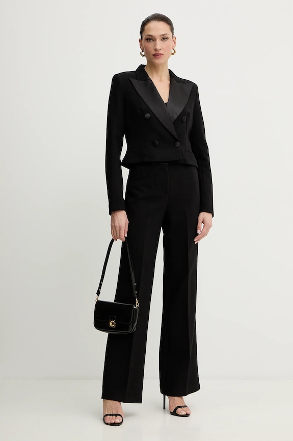 Morgan pantaloni PJOEN.F negru SS26
