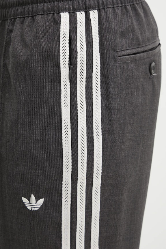 Nohavice s prímesou vlny adidas Originals Wb Wool Pant sivá KB2318