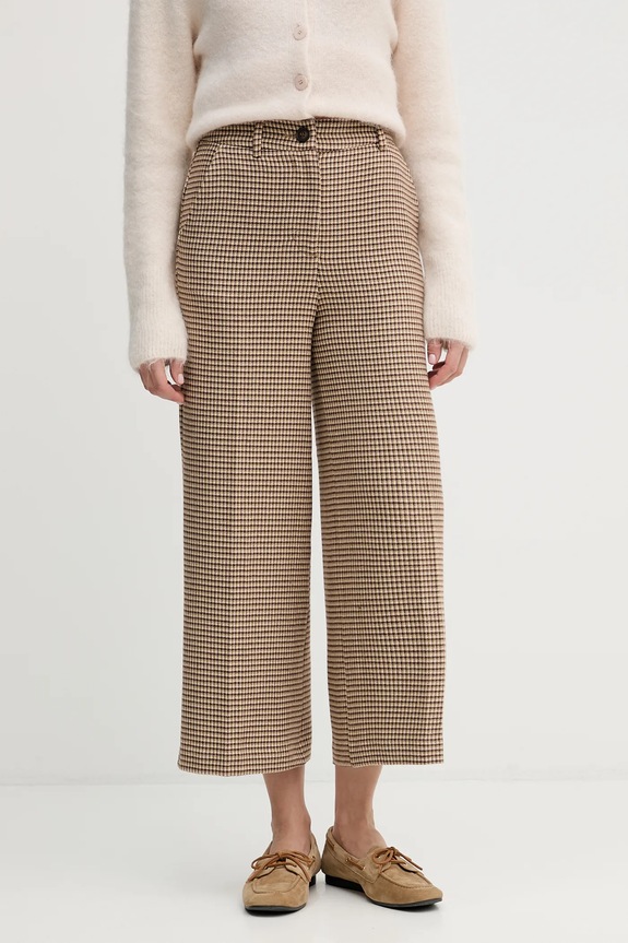 Παντελόνι United Colors of Benetton εμπριμέ μπεζ 44BWDF0AA