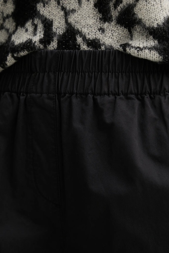 Хлопковые брюки United Colors of Benetton чёрный 4PAXDF0A4