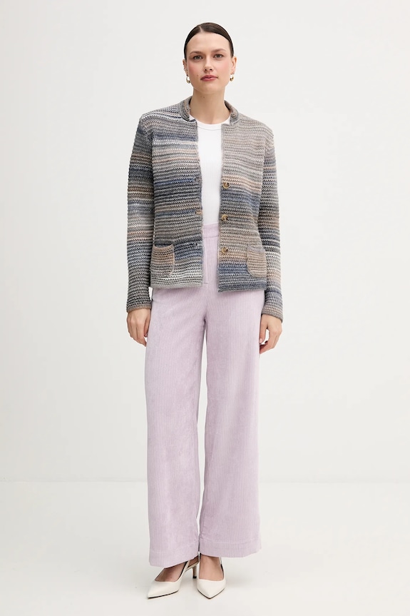 Κοτλέ παντελόνι United Colors of Benetton 4Q5GDF0AI μωβ AW25
