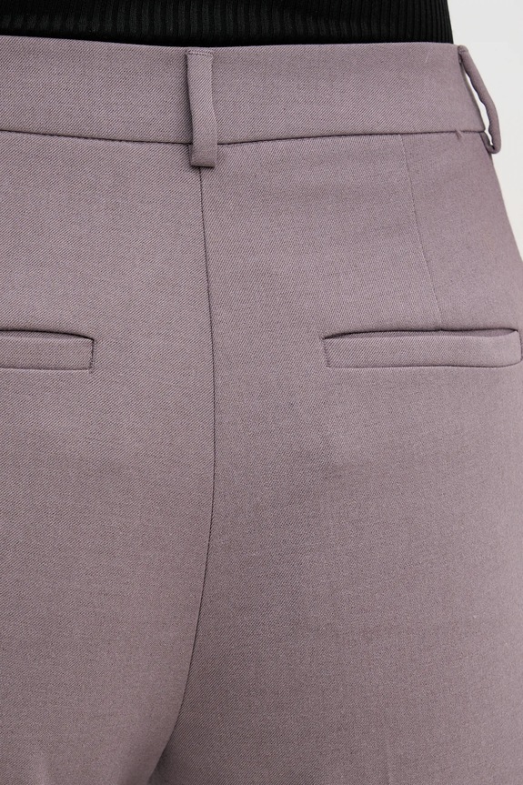 Sisley pantaloni din lână violet 41YPLF083