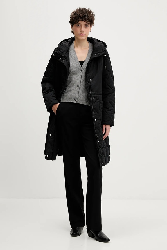 Sisley pantaloni in misto lana 41YPLF083 nero AW25