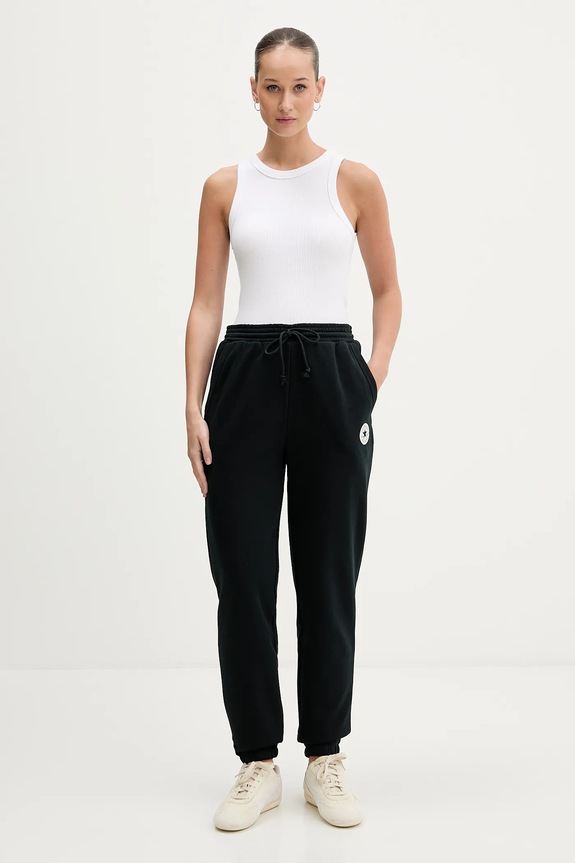 Converse pantaloni de trening CVW5B804 negru AW25