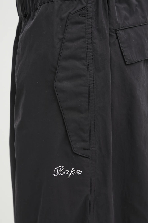 A Bathing Ape pantaloni Crystal Stone Bape Logo Army Pants nero 001PTL302004L