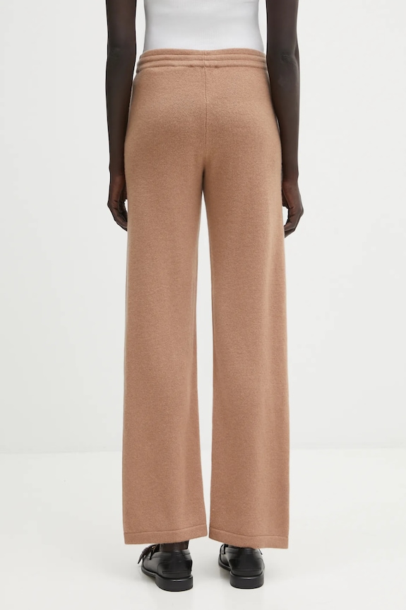 Abbigliamento Sporty & Rich pantaloni in lana SRC Cashmere PA02764302BE02 marrone