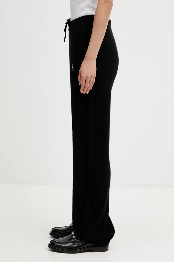 Vlnené nohavice Sporty & Rich SRC Cashmere PA02767302BA01 čierna AW25