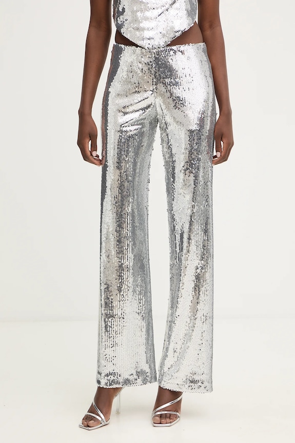 Haveone pantaloni uni argintiu PGE.P259