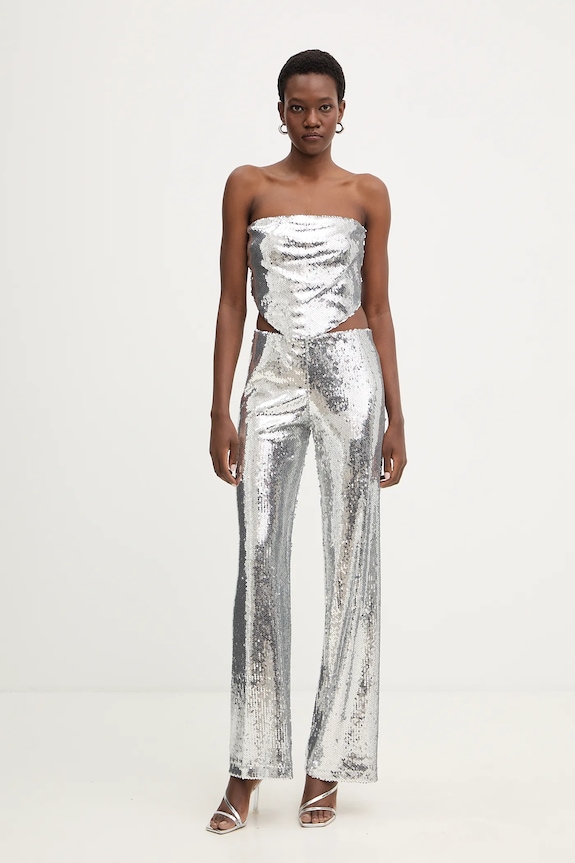 Haveone pantaloni PGE.P259 argintiu AW25