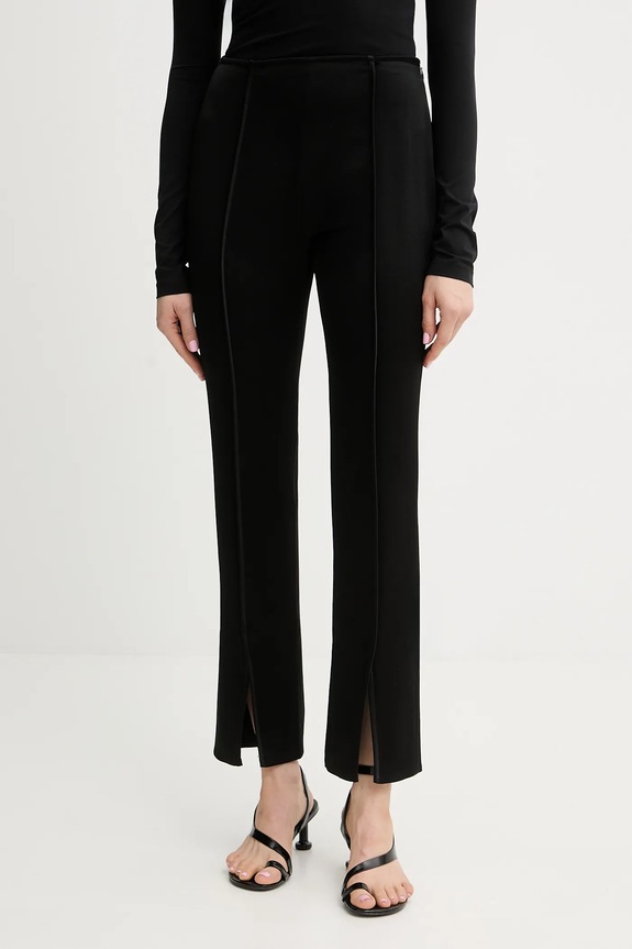 Nanushka pantaloni RATANA potrivit negru NW25FWPA29199