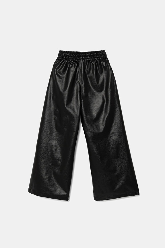 Fete Calvin Klein Jeans pantaloni FAUX LEATHER IG0IG02983.9BYA negru