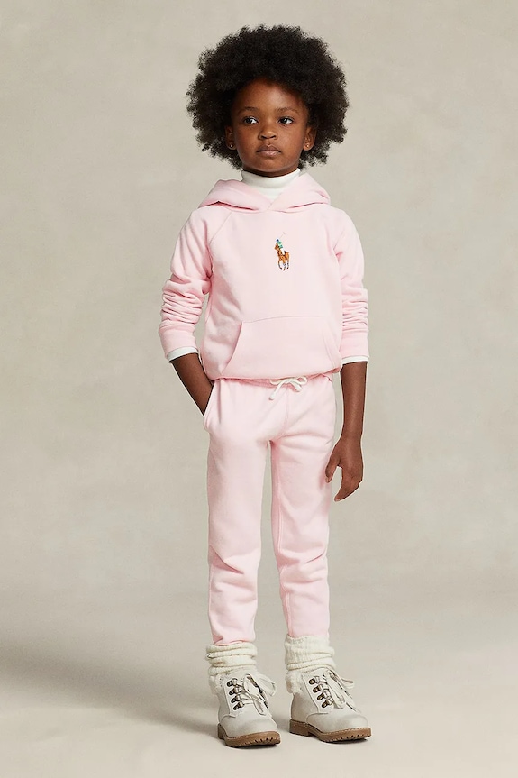 Donji dio trenirke Polo Ralph Lauren pamuk roza 312860018020