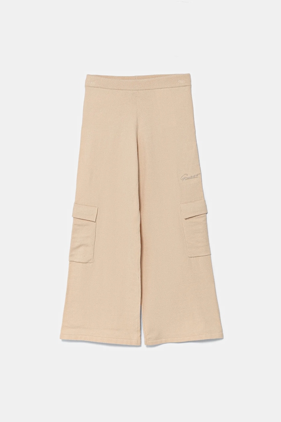 Dječji donji dio trenirke Guess pletivo bež J5RB13.Z3KS0.9BYA