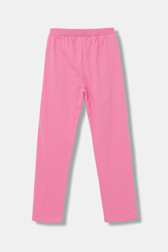 Guess spodnie dresowe bawełniane dziecięce J5YQ12.KA6R4.9BYA różowy AW25