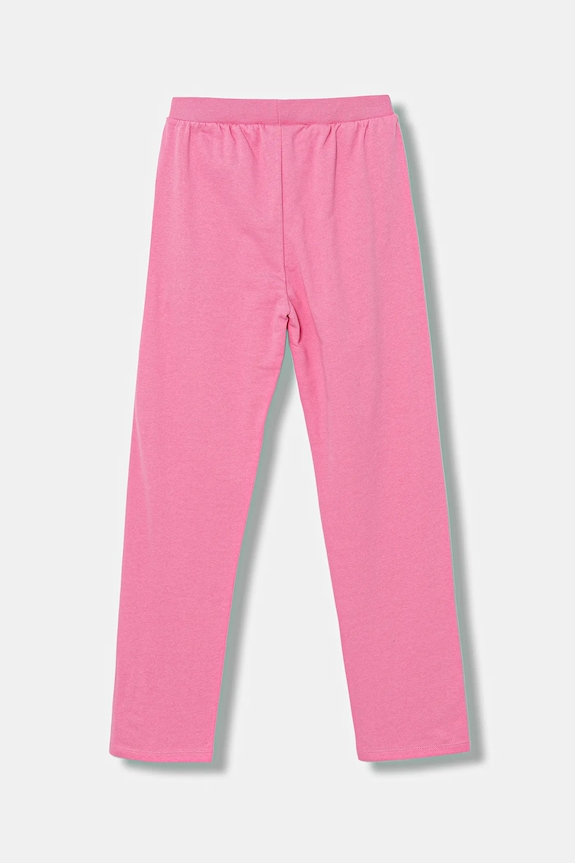 Guess spodnie dresowe bawełniane dziecięce J5YQ12.KA6R4.9BYA różowy AW25
