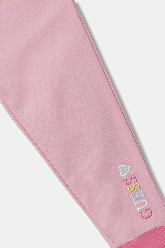 Djevojčice Dječji pamučni donji dio trenirke Guess K5YQ11.KA6R4.9BYA roza
