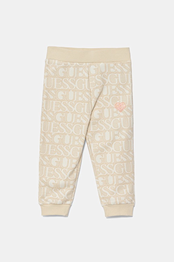Guess pantaloni tuta bambino/a applique beige K5YQ13.KAD74.9BYA