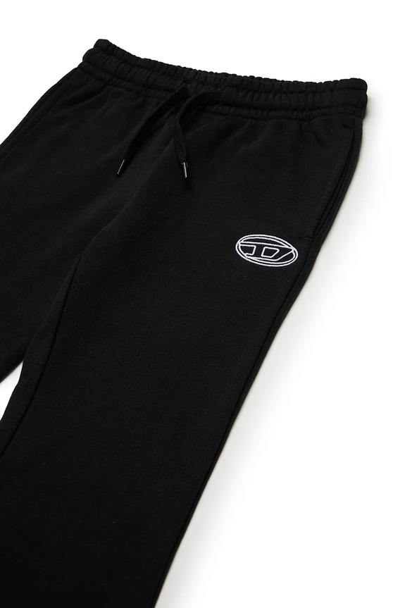 Dziewczynka Diesel spodnie dresowe bawełniane dziecięce PEBIRT TROUSERS J02419 czarny