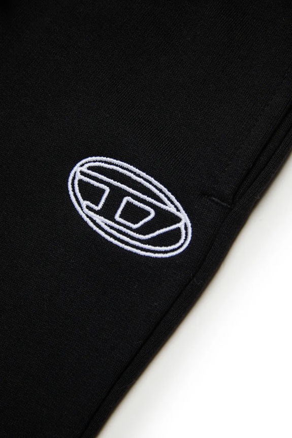 Diesel spodnie dresowe bawełniane dziecięce PEBIRT TROUSERS czarny J02419