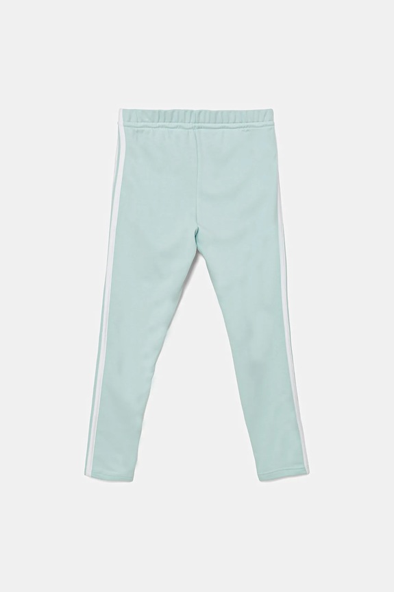 Deklice Otroški spodnji del trenirke adidas KB7304 turkizna