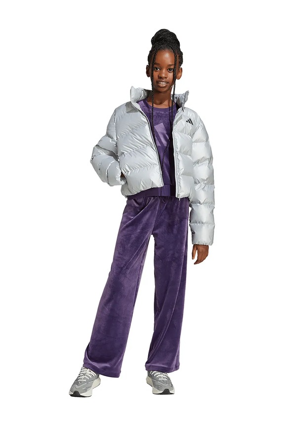 Παιδικό βελούδινο παντελόνι φόρμας adidas JW2440