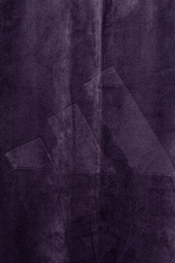 Παιδικό βελούδινο παντελόνι φόρμας adidas μωβ JW2440