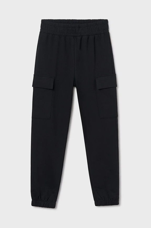 Mayoral spodnie dresowe jogger cargo 7578.8F.Junior.9BYA czarny AW25