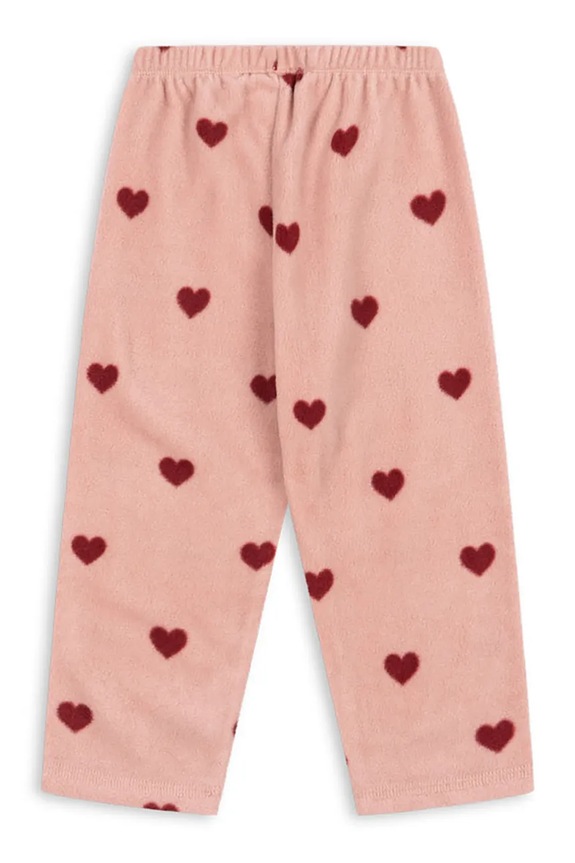 Дитячі спортивні штани Konges Sløjd TAVI FLEECE PANTS GRS KS101300.G.9BYA рожевий AW25
