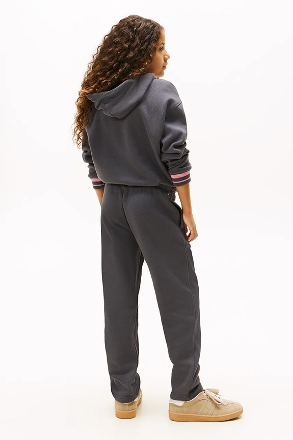 Detské tepláky Tommy Hilfiger KG0KG08999.9BYA sivá
