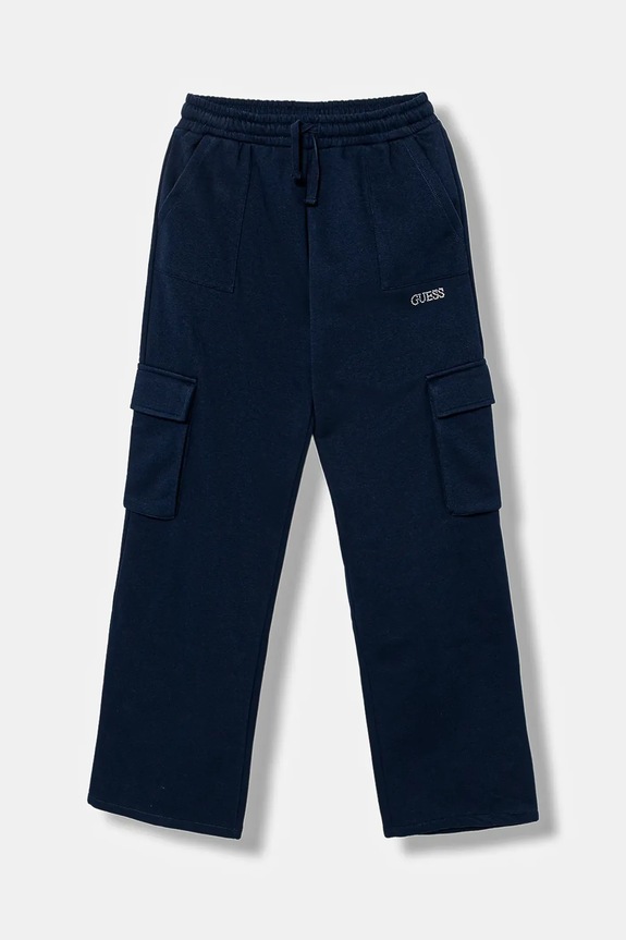 Detské tepláky Guess pletenina tmavomodrá J5BQ13.KCKF2.9BYA
