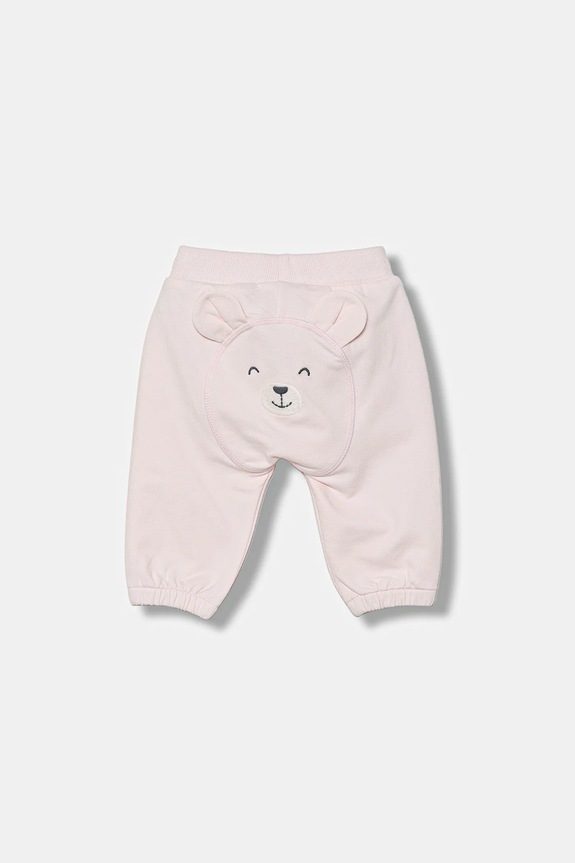 Detské tepláky United Colors of Benetton 3MDSAF029.G.W.seasonal ružová AW25