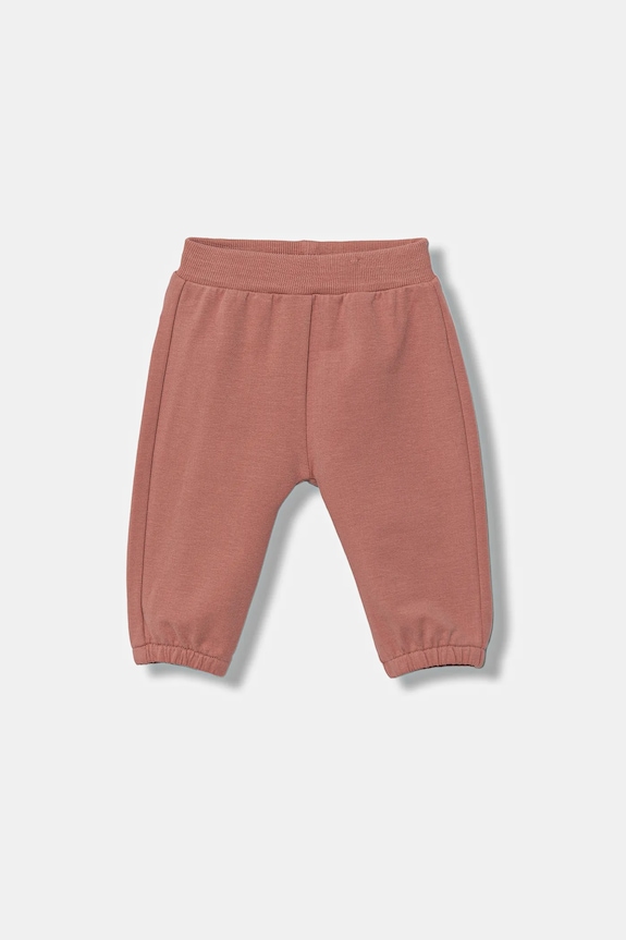United Colors of Benetton pantaloni de trening pentru bebeluși tricotaj portocaliu 3MDSAF029.G.W.seasonal
