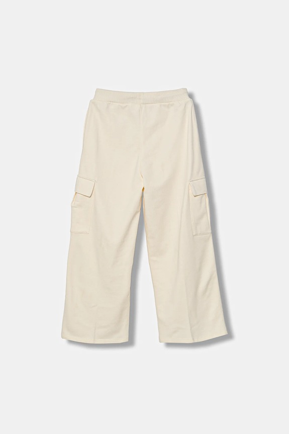 Detské bavlnené tepláky United Colors of Benetton 3NBMCF06O.G.seasonal béžová AW25