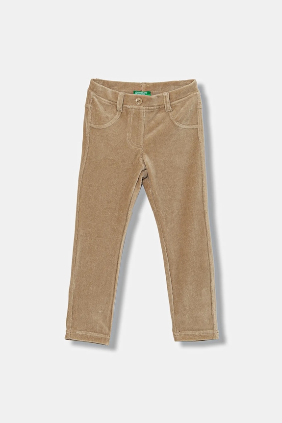 United Colors of Benetton pantaloni copii tricotaj bej 4DZBGE00L.P.Season.9BYA