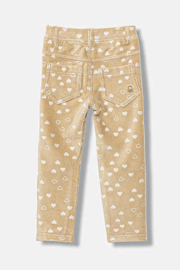 Дитячі легінси United Colors of Benetton 4NNFGE02N.P.seasonal бежевий AW25