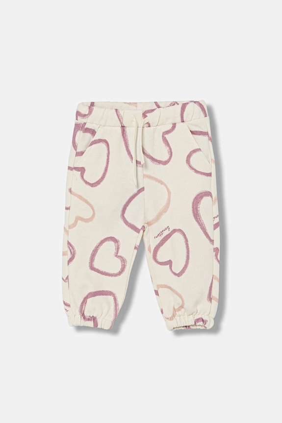 United Colors of Benetton pantaloni de trening pentru copii tricotaj bej 3TIKGF05A.P.Seasonal