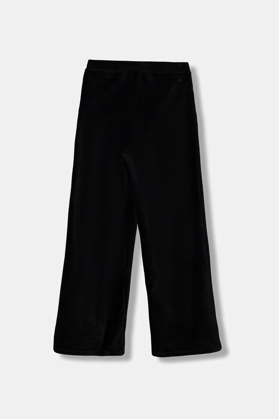 United Colors of Benetton pantaloni de trening din velur pentru copii 4DZBCF02Q.G.reprop.9BYA negru AW25