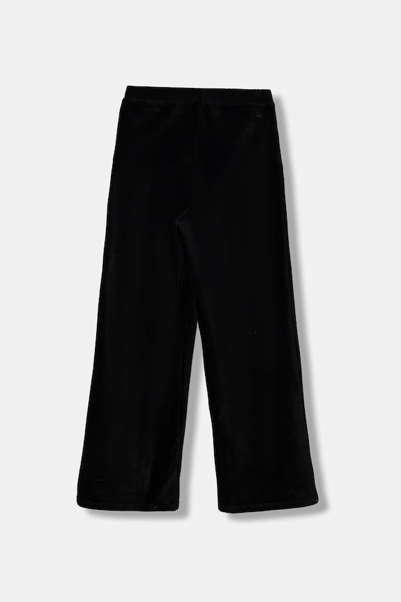 United Colors of Benetton pantaloni de trening din velur pentru copii 4DZBCF02Q.G.reprop.9BYA negru AW25