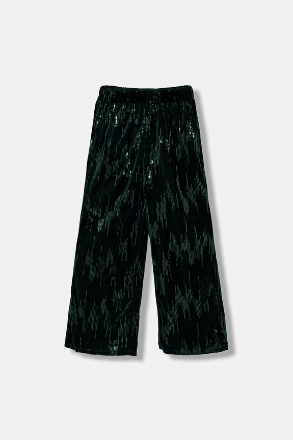 Detské nohavice United Colors of Benetton pletenina zelená 4OZGCF05C.G.Seasonal