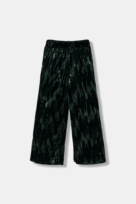 Detské nohavice United Colors of Benetton pletenina zelená 4OZGCF05C.G.Seasonal