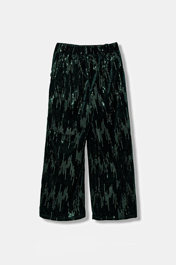 Detské nohavice United Colors of Benetton 4OZGCF05C.G.Seasonal zelená AW25