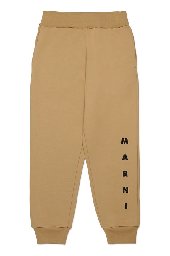 Dječji donji dio trenirke Marni MP72U TROUSERS pamuk bež M01218
