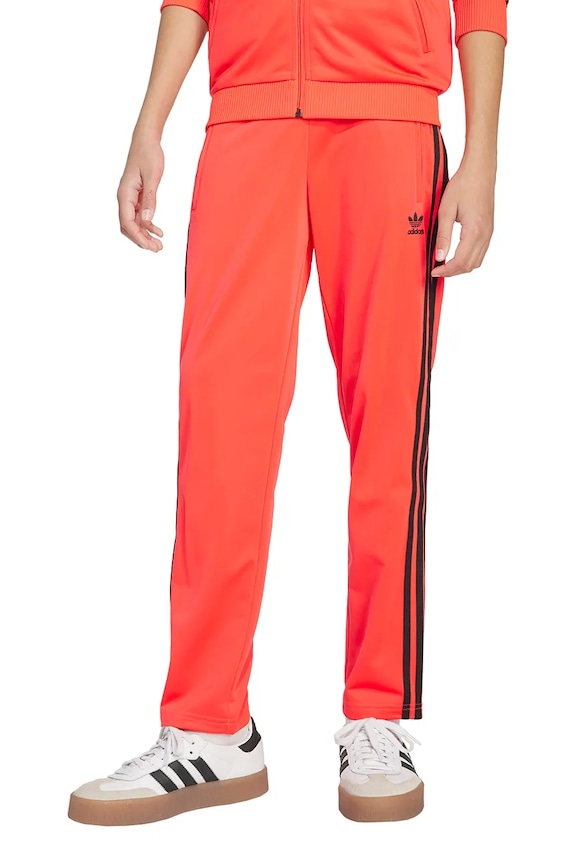 adidas Originals spodnie dresowe dziecięce dzianina czerwony JV8590