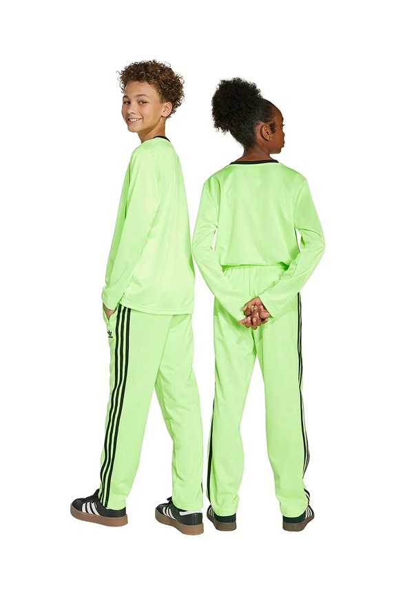 Παιδικό φούτερ adidas Originals JV8591 πράσινο