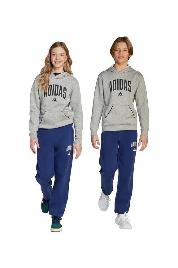 Dětské tepláky adidas pletenina námořnická modř JW2387