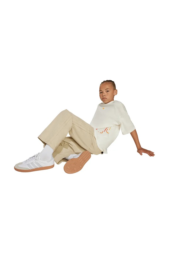 Παιδικό βαμβακερό παντελόνι adidas Originals JY2746